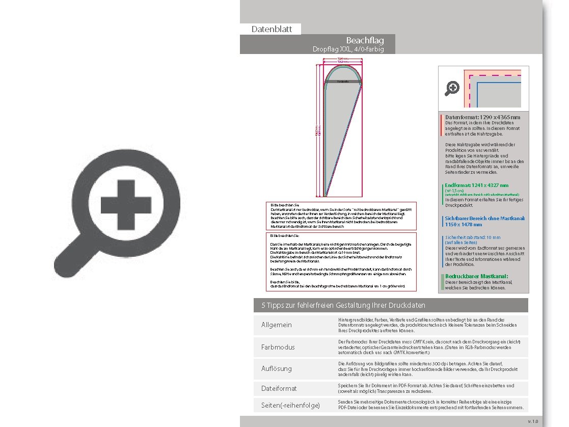 Product Bild beachflag_premium-drop_xxl__4_0-farbig_bedruckt_inkl__gest__nge_und_bodend__bel